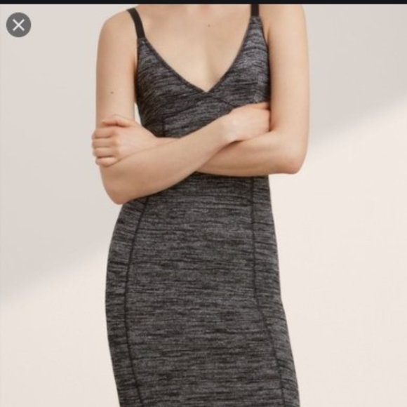 Wilfred Free VERA Marled Grey Bodycon Dress XS - Picture 2 of 8